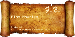 Flas Nauzika névjegykártya